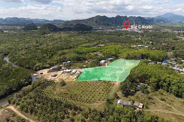 ขาย - ขายที่ดินเปล่า 10 ไร่ ห่างบิ๊กซีกระบี่ 5 นาที - Krabi Town, Krabi