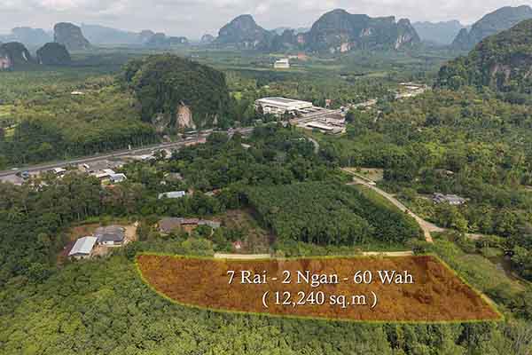 for sale - 7.5 Rai Land for Sale, near to Makro and Central Krabi       - Thap Prik, Krabi