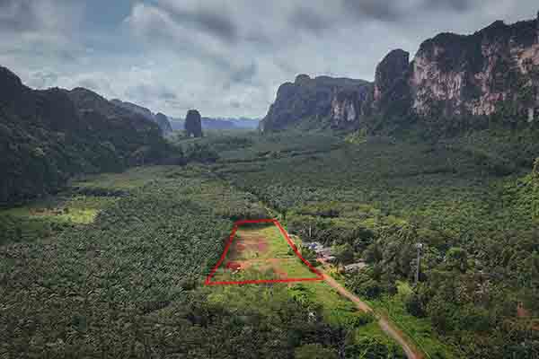 ขาย - ขายที่ดินเปล่าวิวภูเขาสวรรค์ 6 ไร่ - Khao Thong, Krabi